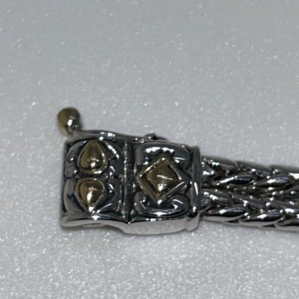 John Medeiros 2-Strand Bracelet Rhodium-Plated Bracelet Champagne Crystal - Picture 8 of 15